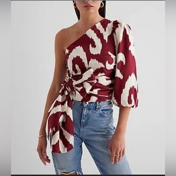 Express one shoulder top size small (fits like XS) - Picture 1 of 9